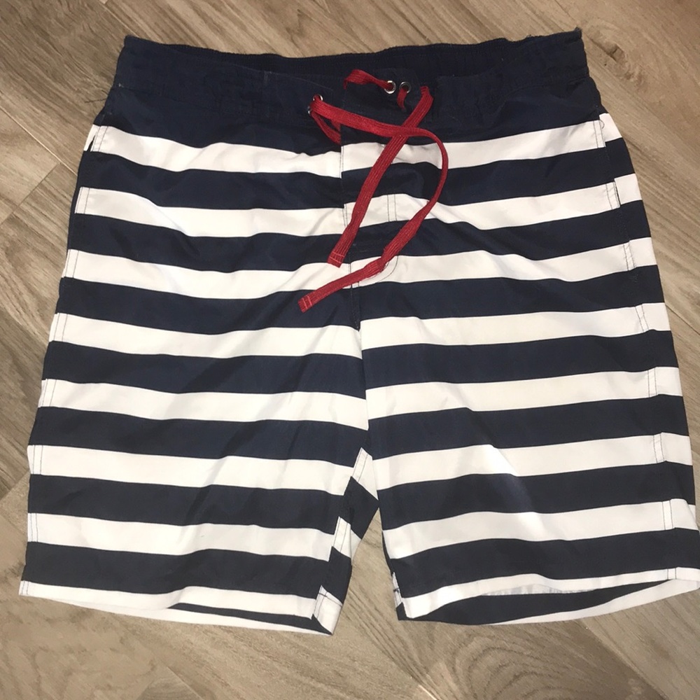 MERONA blue and white striped nautical swim suit